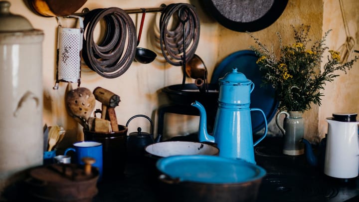 Why old blankets, enamelware and riempie furniture endure